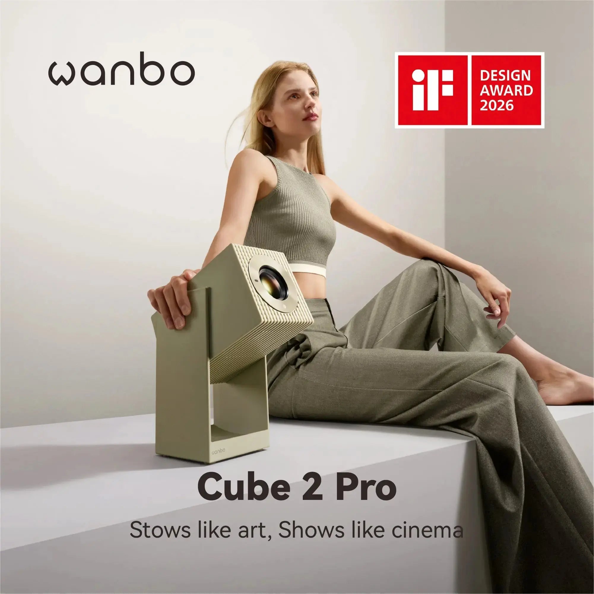 Wanbo Cube 2 Pro Projector | ToF Auto-Focus & All-in-One 1080P Smart P