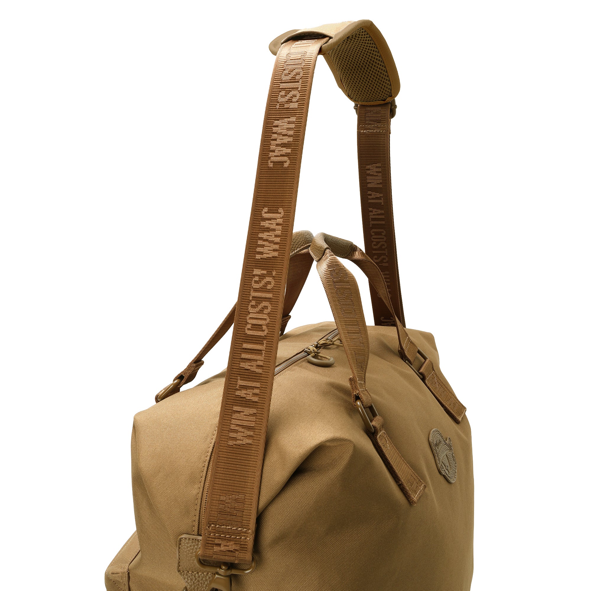 UNISEX CITY LINE ボストンバッグ ベージュ