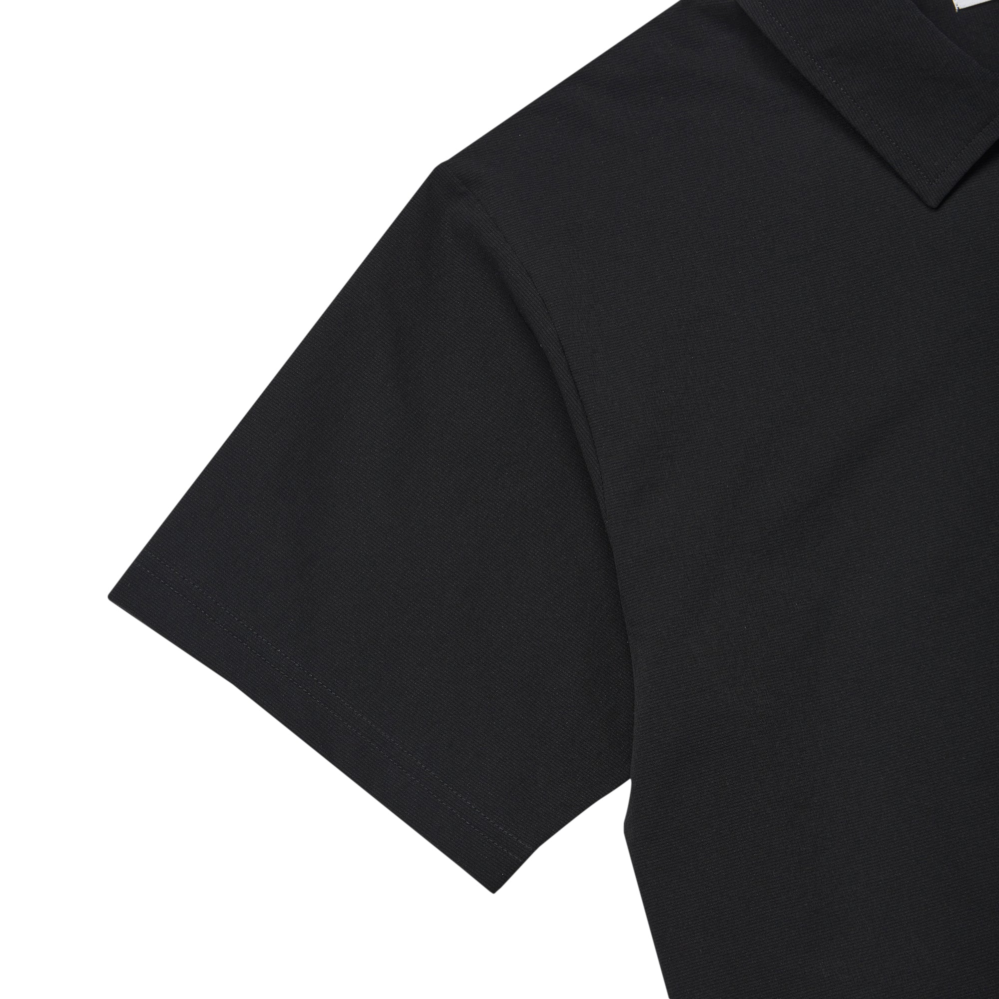 WOMEN ミニリップエアーポロシャツ ブラック