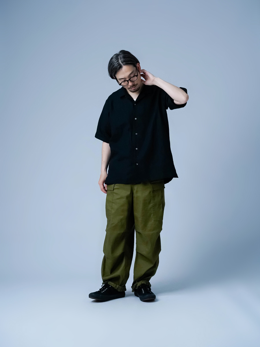 リネンシャツ】程よいヌケ感ほしい方必見！ 半袖 リネン オープン