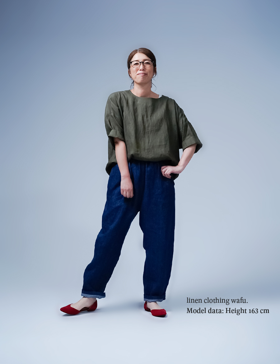リネンパンツ】みんな大好き 一番使いやすいシルエットのリネンデニム