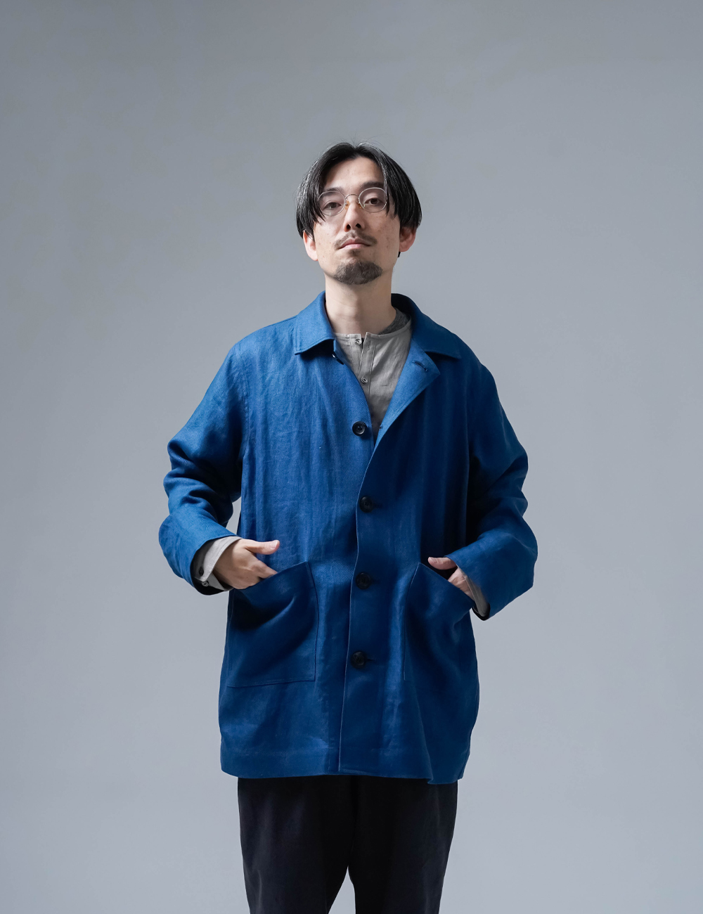 リネンジャケット】プレミアムリネン 絶品カバーオール /オーシャン