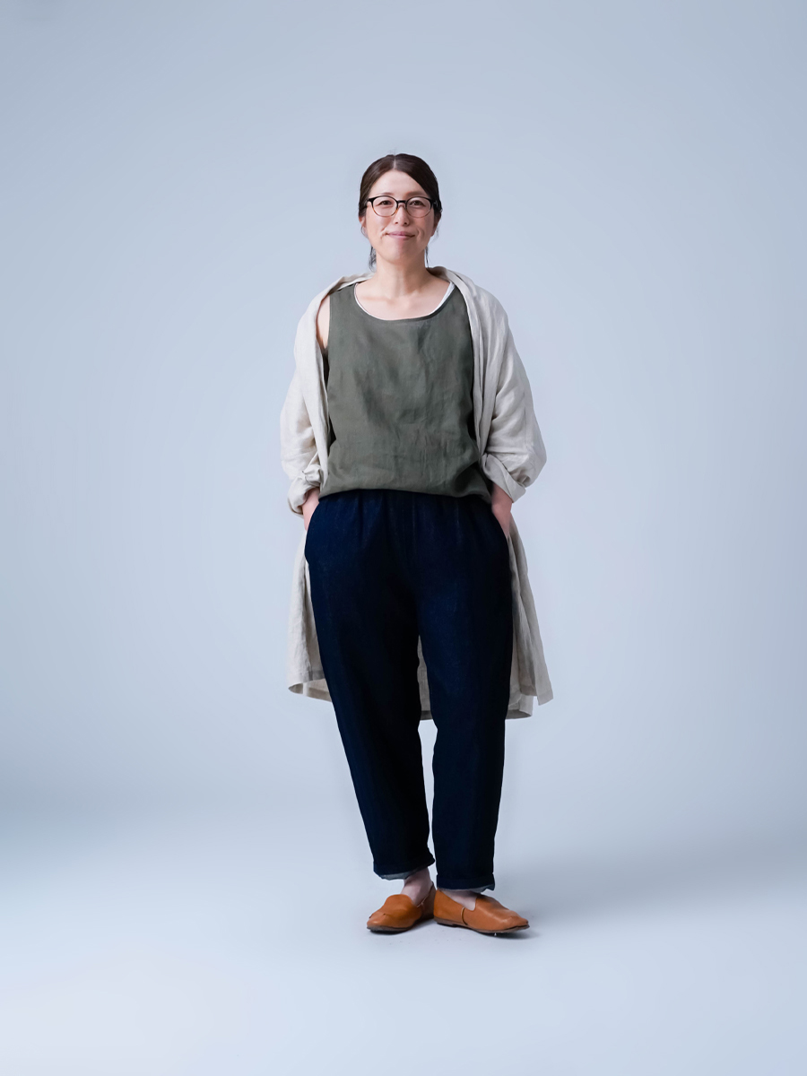 リネンタンクトップ】脇汗対策の救世主 よしタンクNEO ／ 4色展開 p005d