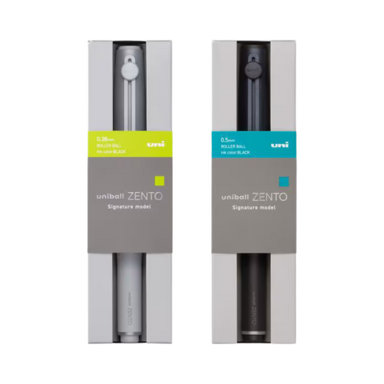 ユニボール ZENTO サインペンセット 磁気キャップ シルバー 0.38mm