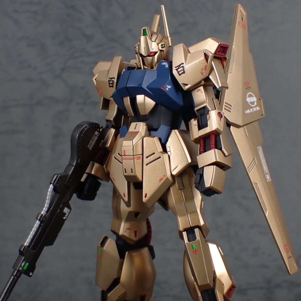HGUC 百式 リバイブを水性ホビーゴールドで塗装！ ｜ ワクガン！