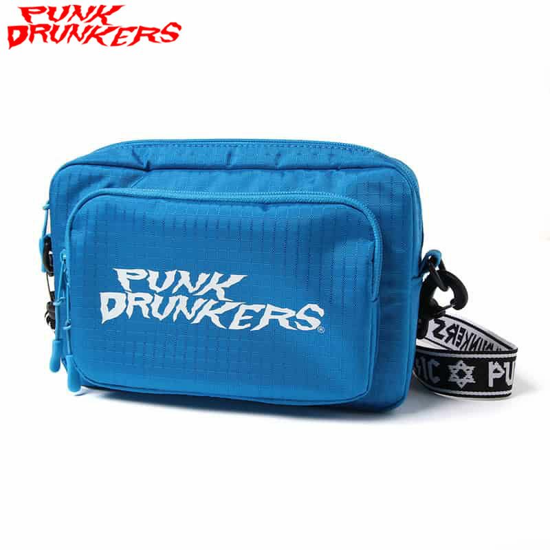 パンクドランカーズ PUNK DRUNKERS ギザロゴショルダーBAG(BLACK