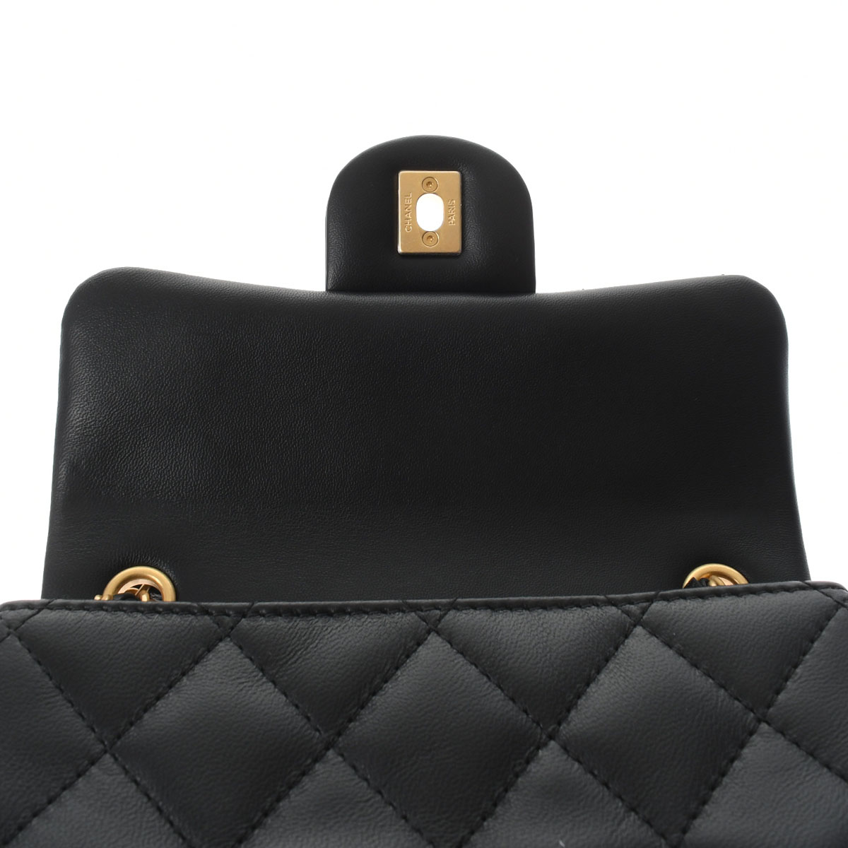 シャネル / CHANEL マトラッセ ミニフラップバッグ 2022年AW ブラック