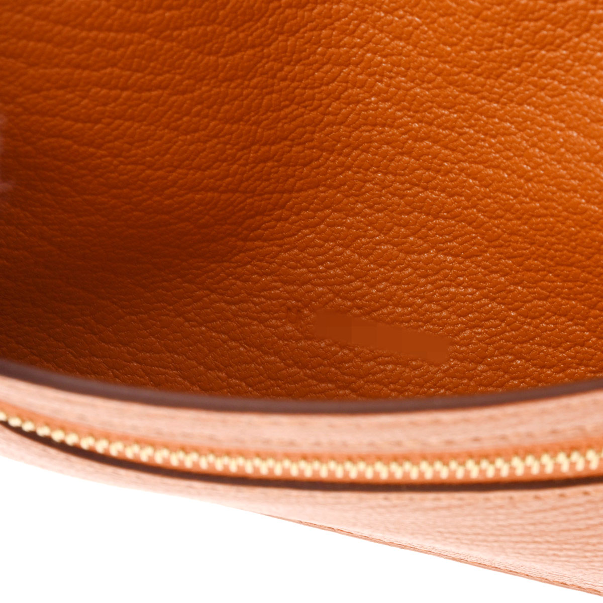 エルメス ベアン スフレ オレンジ/ゴールド金具 シェーブル ユニ