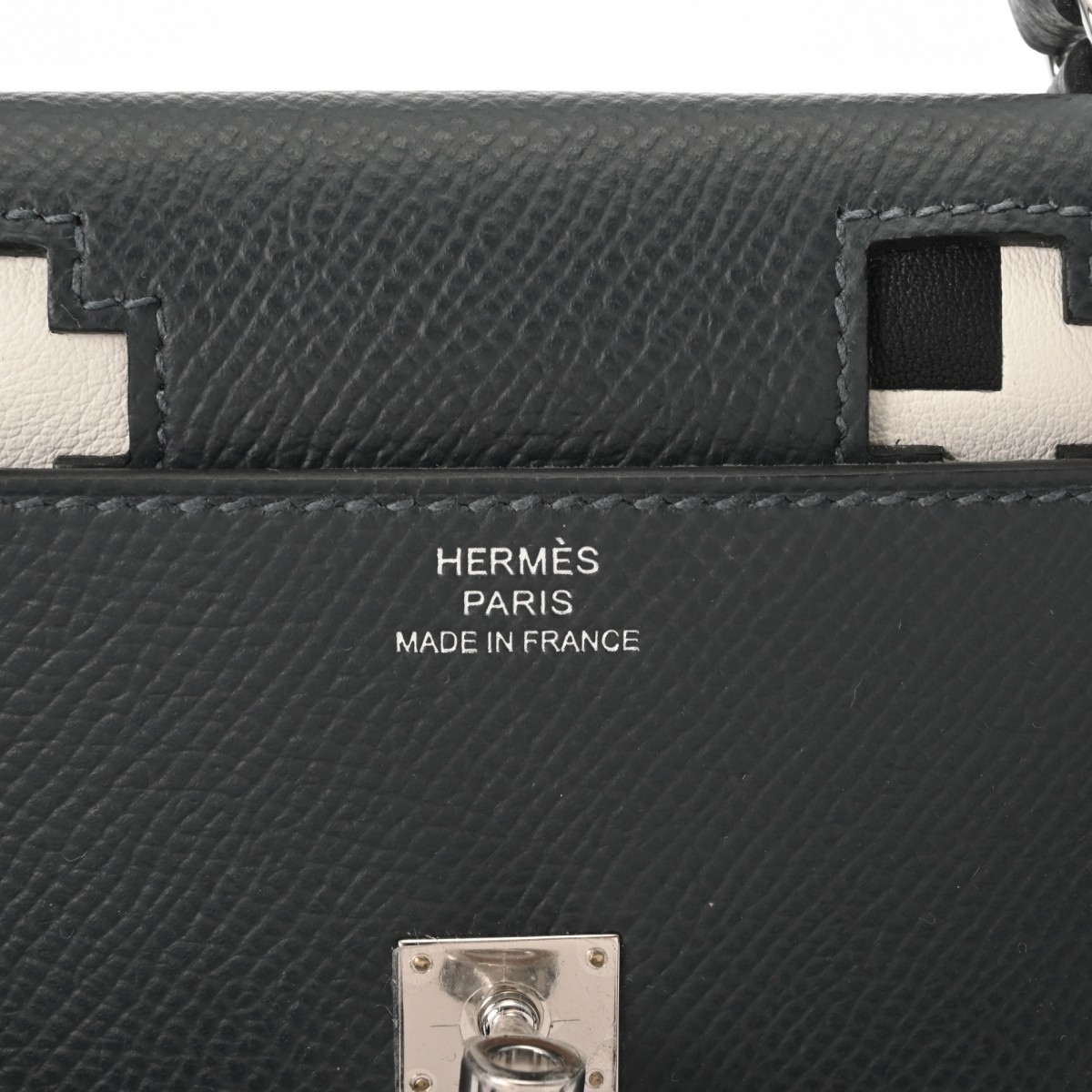 エルメス ケリードール ピクト 2WAY グリミスティ/ブラック/ヴェール