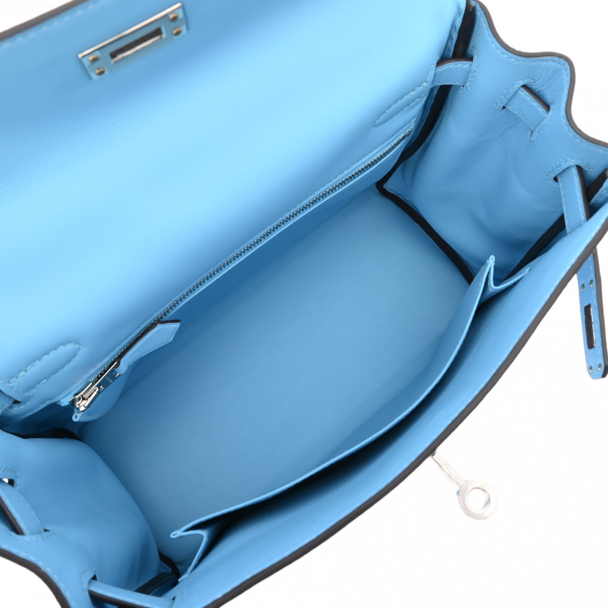 エルメス ケリー 25 内縫い セレステ ヴォースイフト レディース