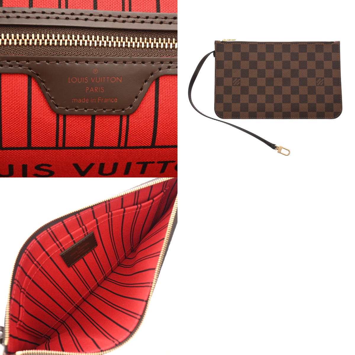 ルイ ヴィトン ダミエ ネヴァーフル GM ブラウン/セリーズレッド