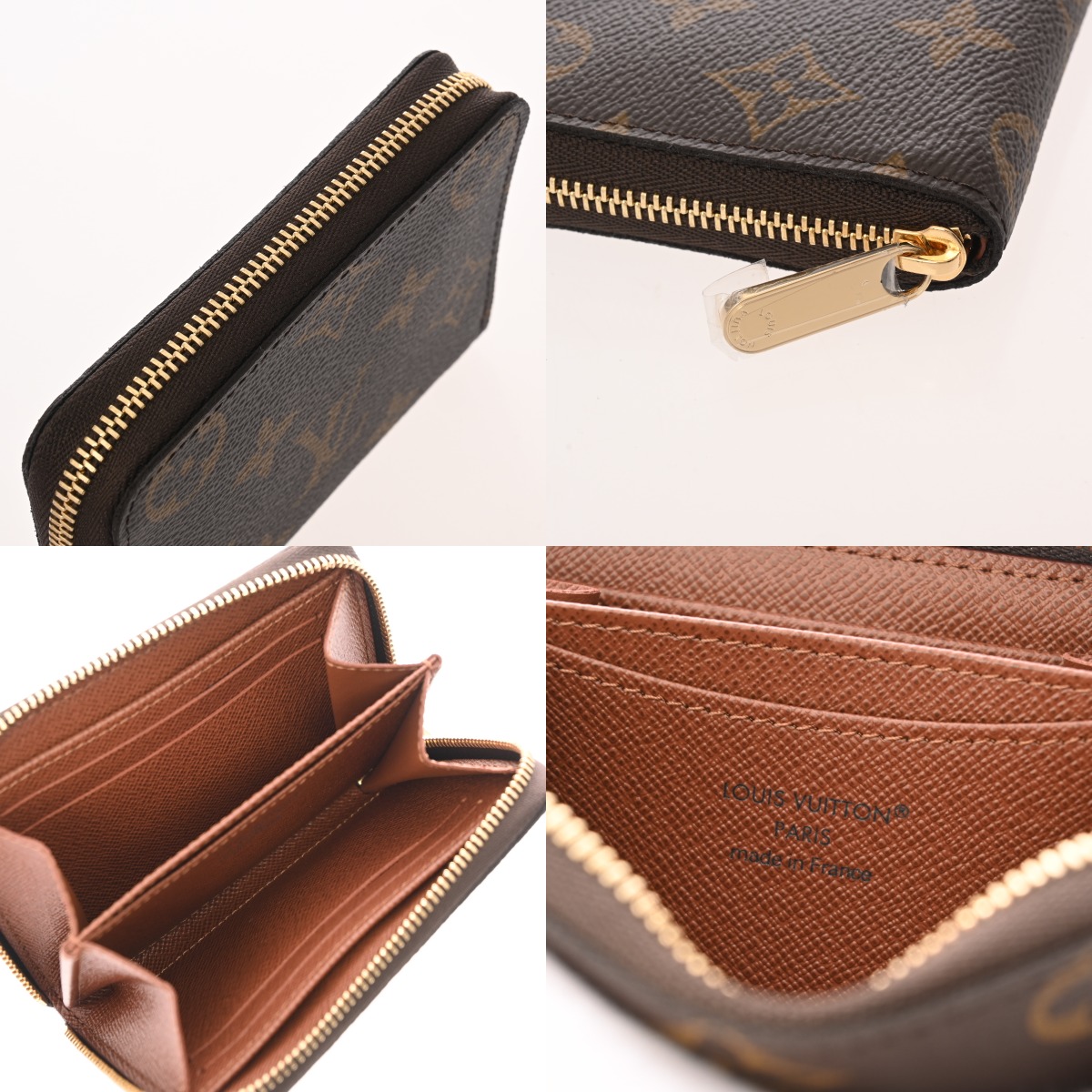 ルイ ヴィトン モノグラム ジッピーコインパース ブラウン M60067