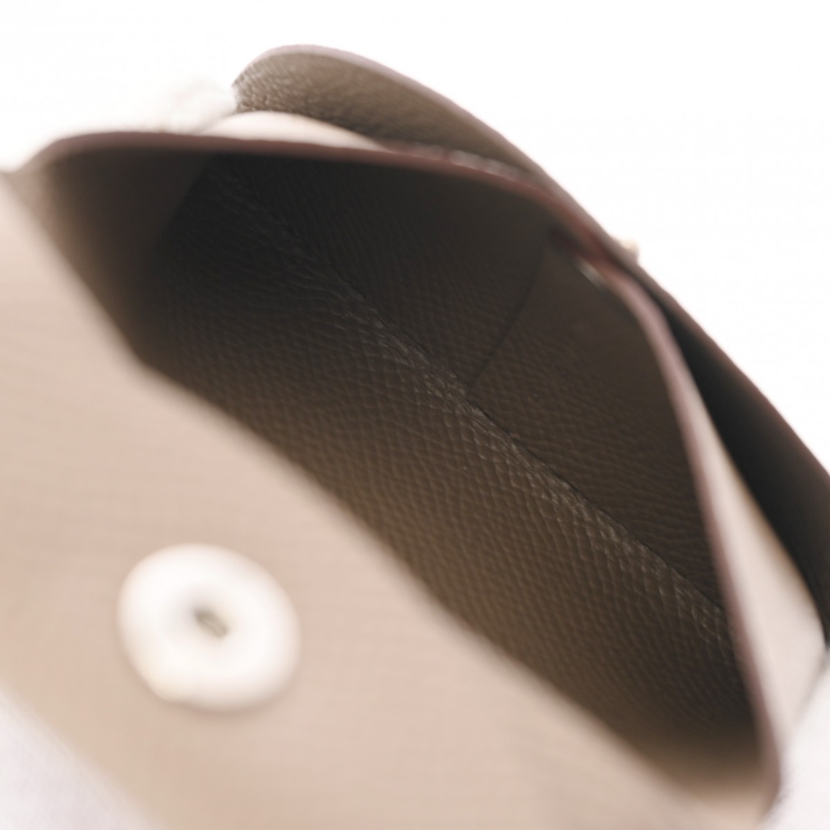 エルメス バスティア エトゥープ ヴォーエプソン ユニセックス 財布