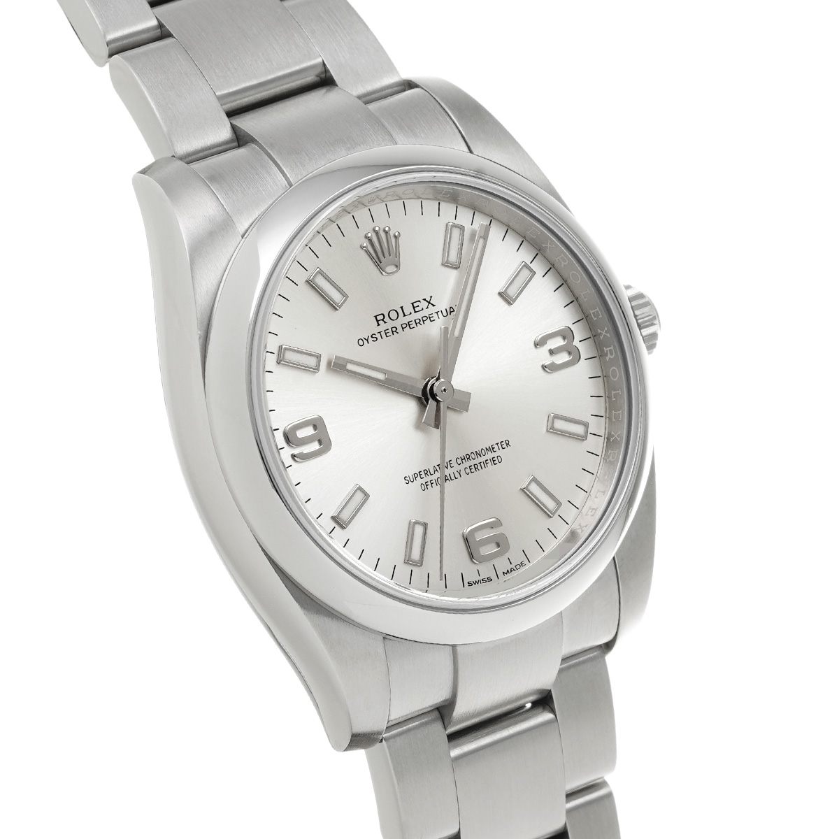 ロレックス オイスターパーペチュアル 34 114200 シルバー メンズ 時計