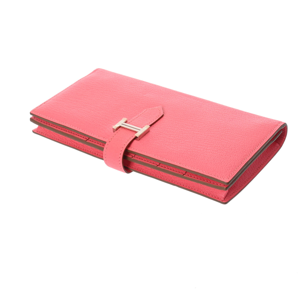 エルメス ベアン スフレ ローズアザレ シェーブル レディース 財布