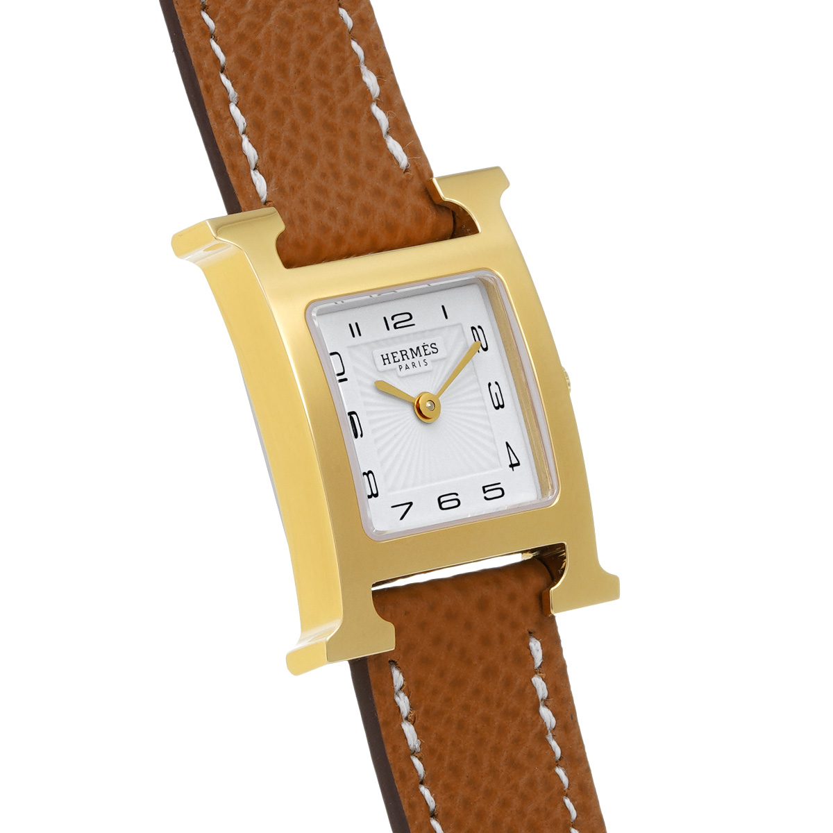 エルメス Hウォッチ HH1.201 ホワイト レディース 時計 【中古