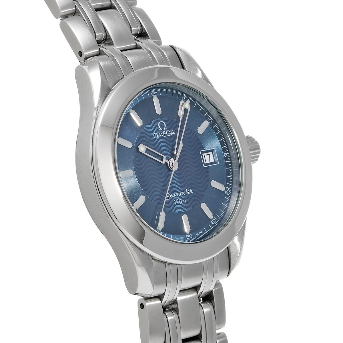 オメガ シーマスター 120 クォーツ 2511.81 ブルー メンズ 時計 【中古