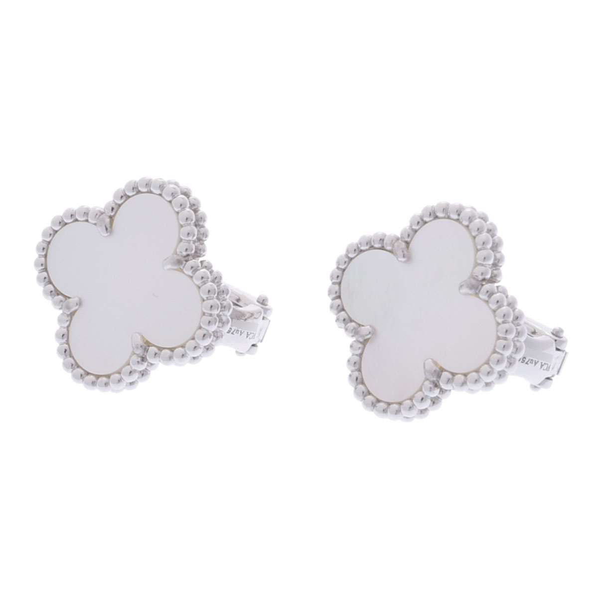 ヴァン クリーフ&アーペル ヴィンテージアルハンブラ ピアス シルバー