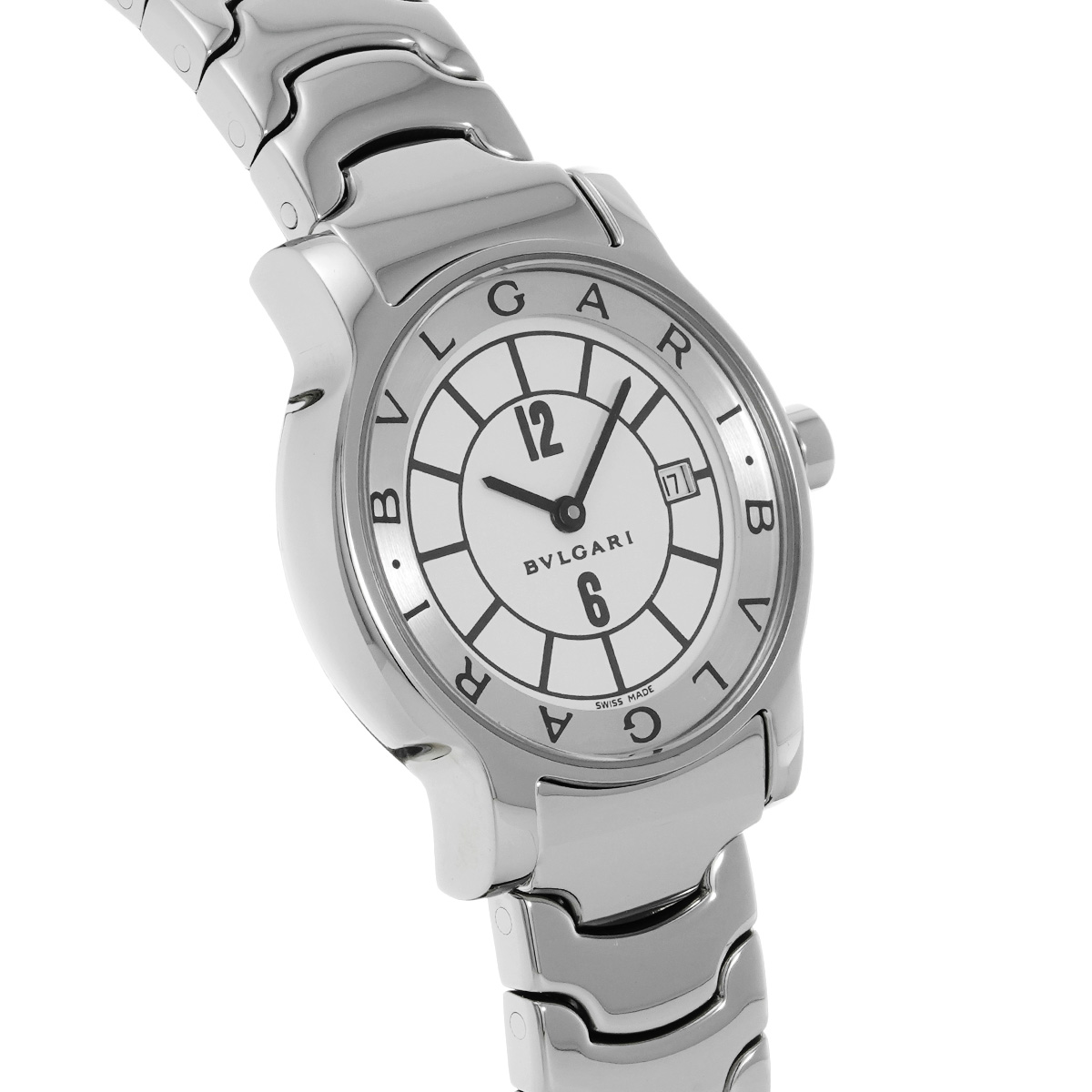 ブルガリ ソロテンポ ST29WSSD ホワイト レディース 時計 【中古