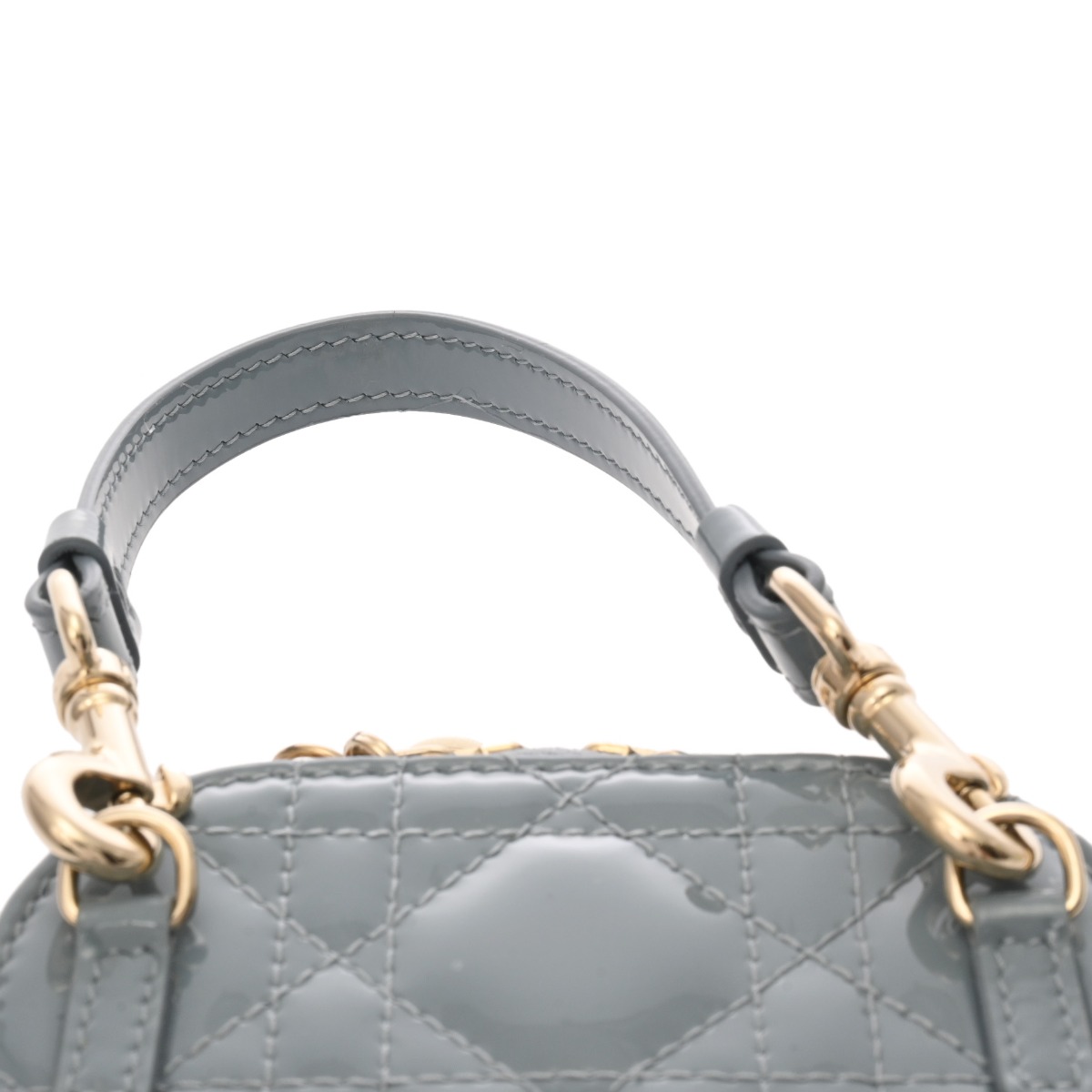 ディオール Lady Dior フォンホルダー カナージュ ブルー S08720VRB