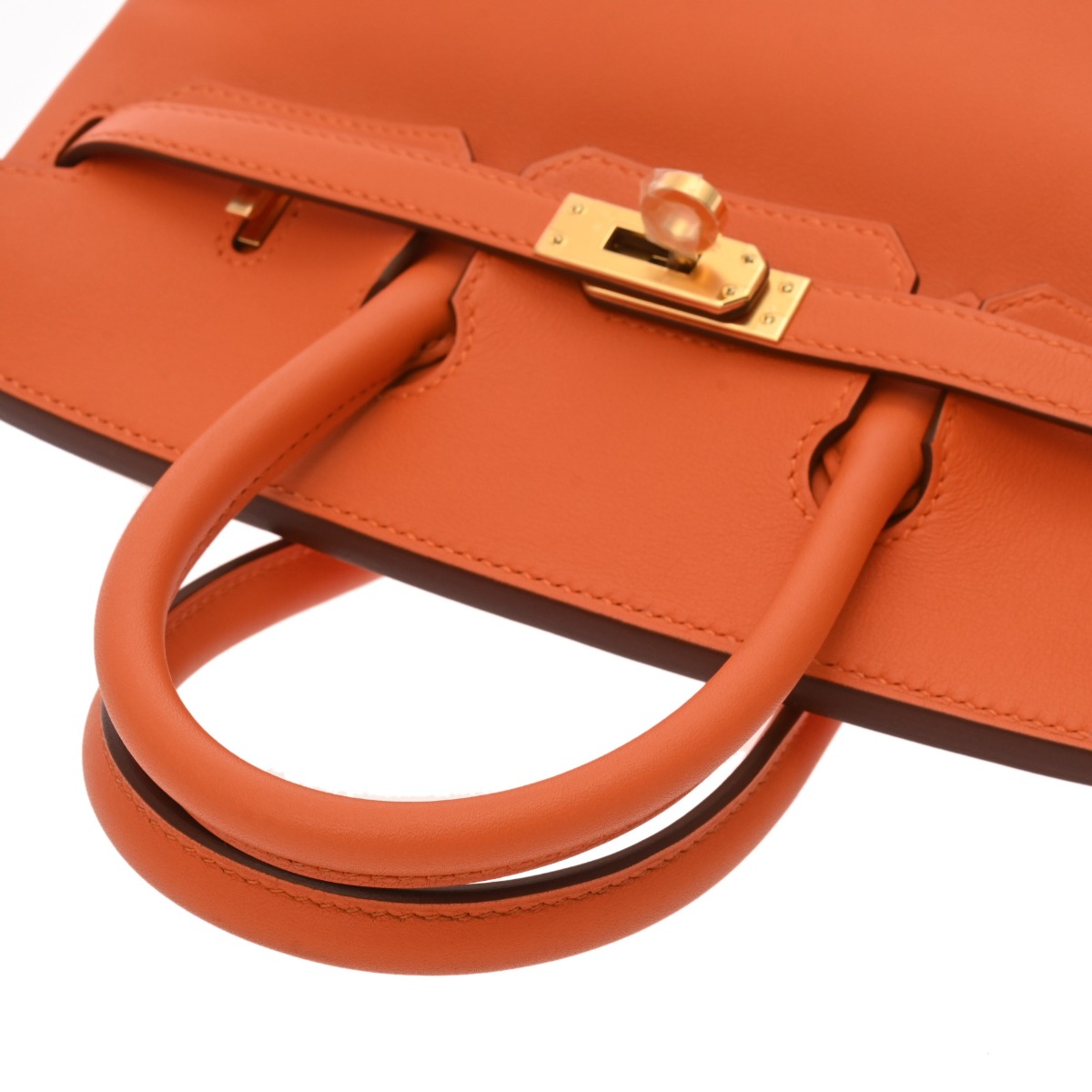 エルメス バーキン 25 オレンジ ヴォースイフト レディース バッグ