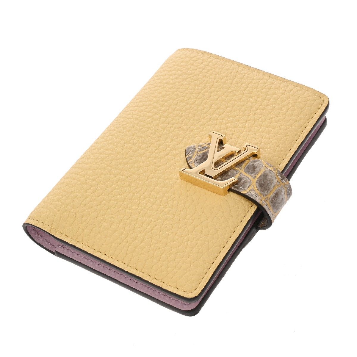 ルイ ヴィトン LV ヴェルティカル ウォレット コンパクト イエロー