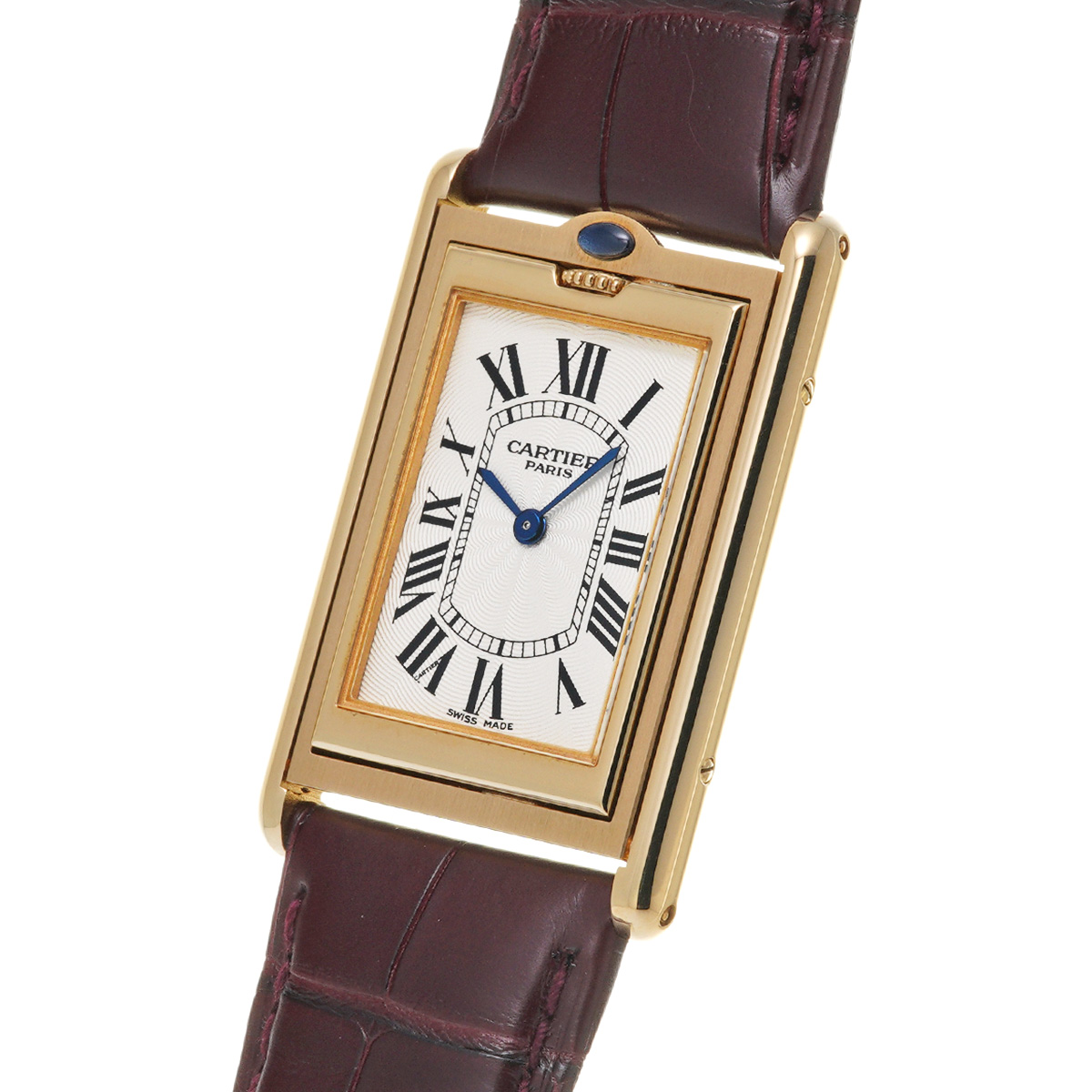 カルティエ タンク バスキュラント LM W1526251 シルバー メンズ 時計