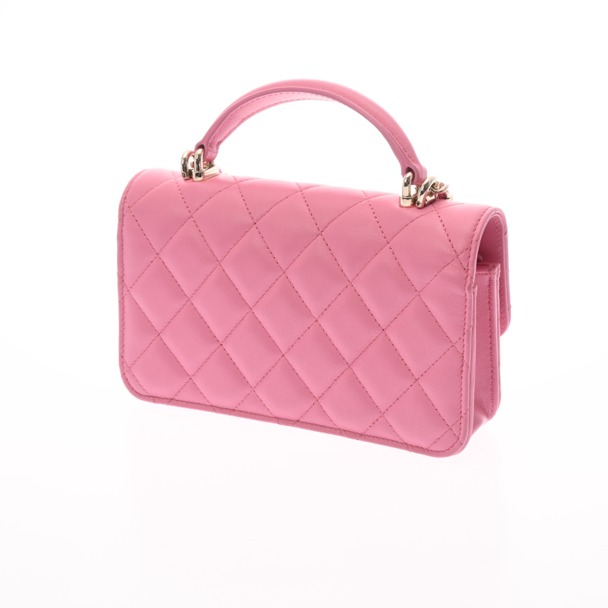 シャネル / CHANEL マトラッセ トップハンドル チェーンウォレット