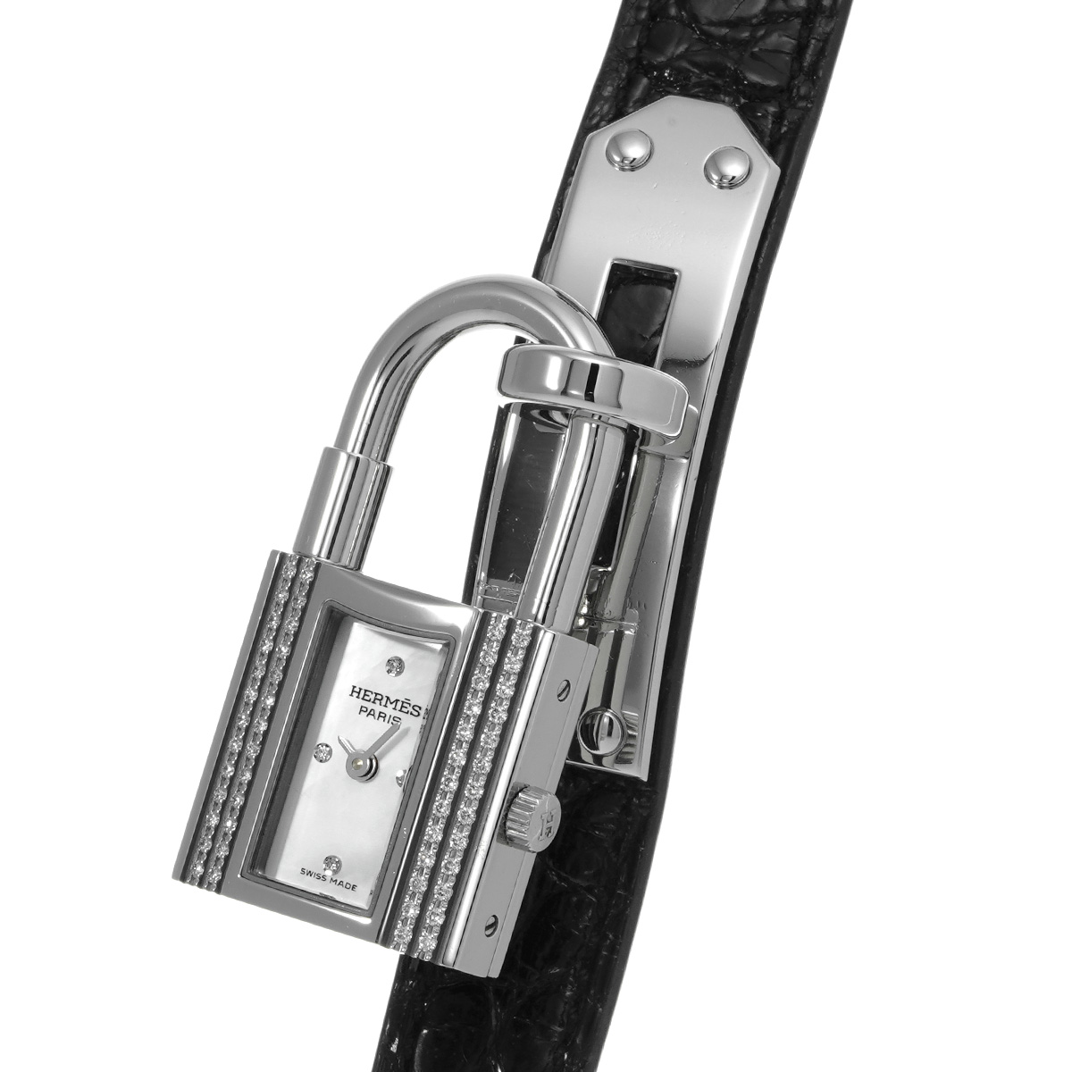 エルメス ケリーウォッチ KE1.232 ホワイトシェル/ダイヤモンド