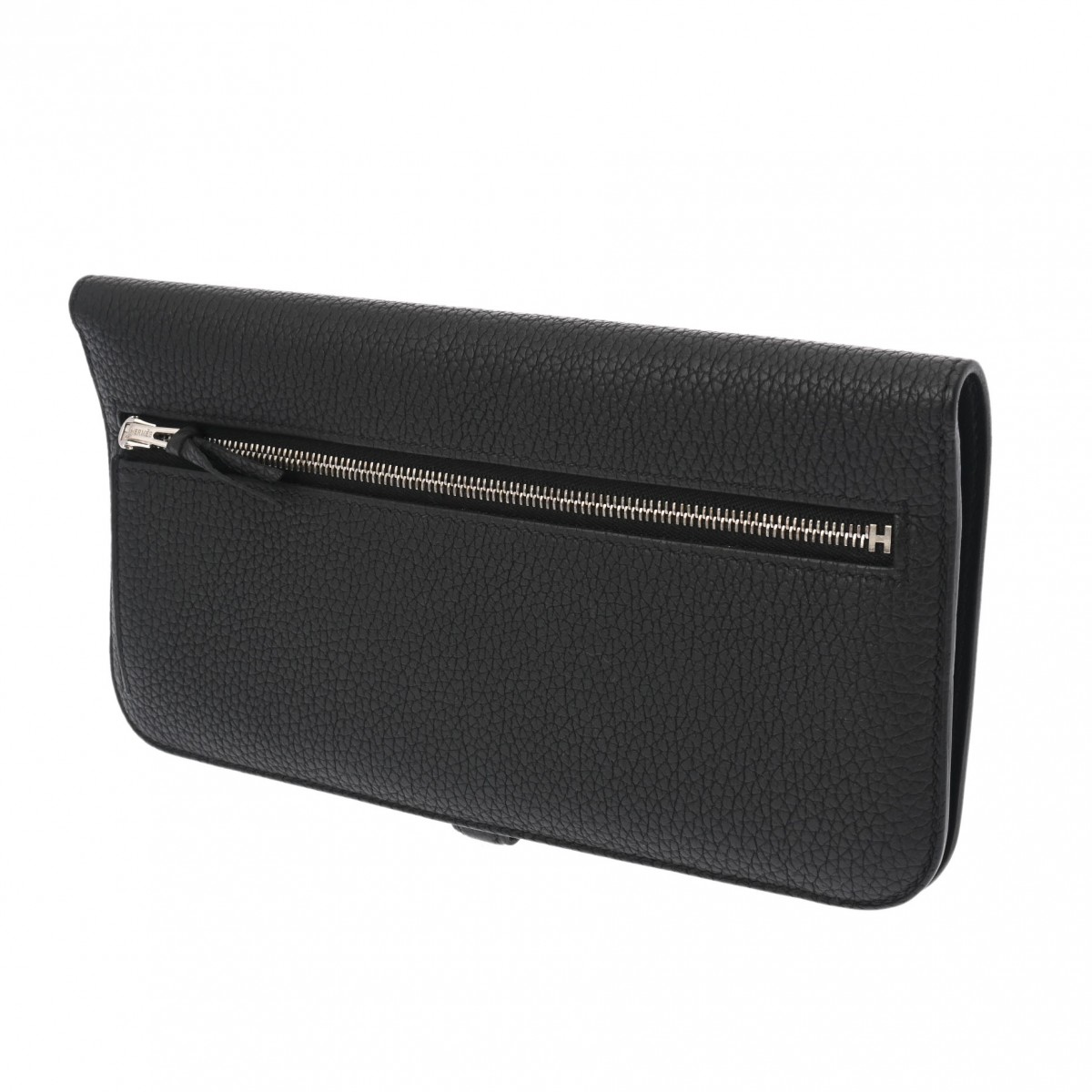 エルメス ドゴン ロング ブラック トゴ ユニセックス 財布 【中古