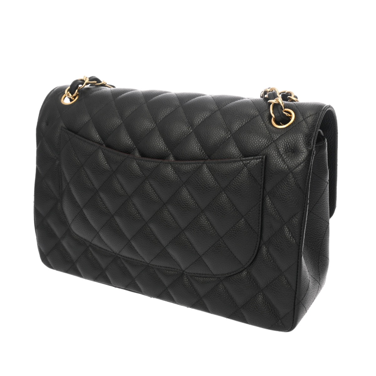 シャネル マトラッセ Wフラップ Wチェーンショルダー 30 ブラック