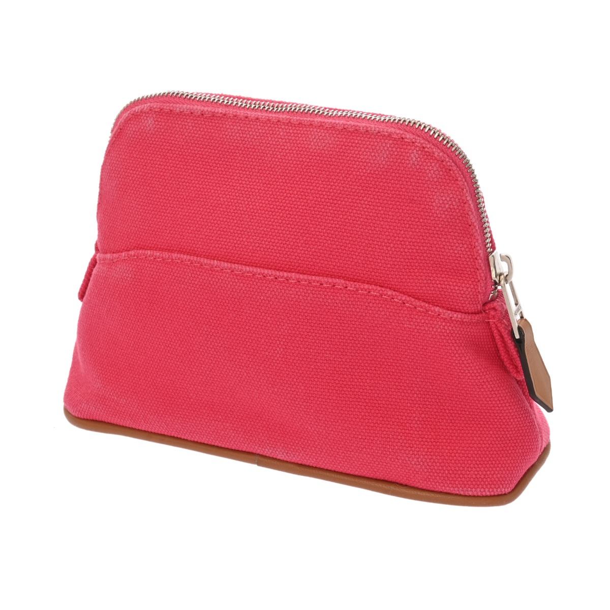 エルメス ボリード ポーチ ミニミニ ピンク コットンキャンバス ユニ