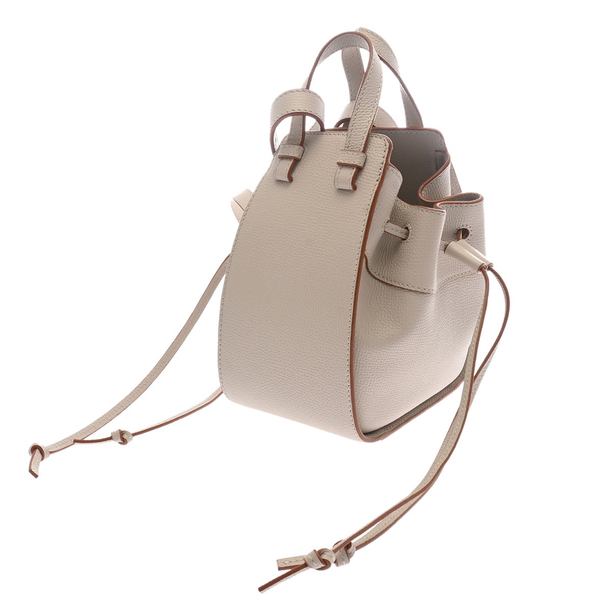 ロエベ ハンモック ドローストリングバッグ ミニ ライトグレージュ