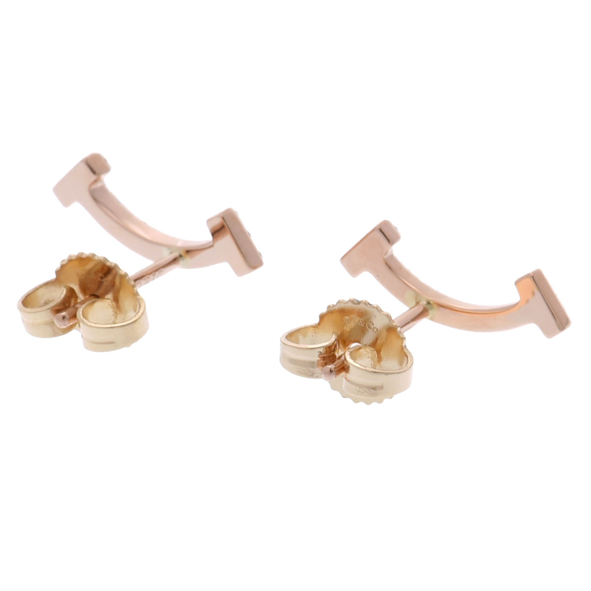 ティファニー Tスマイル ピアス ゴールド K18ピンクゴールド PG/K18