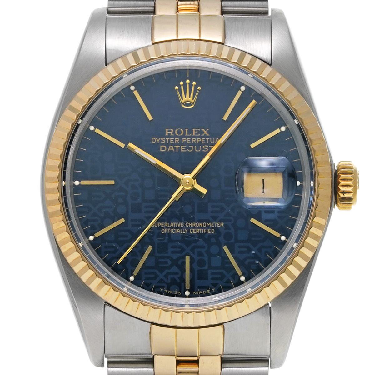 ロレックス デイトジャスト 16013 ブループリントコンピュータ メンズ