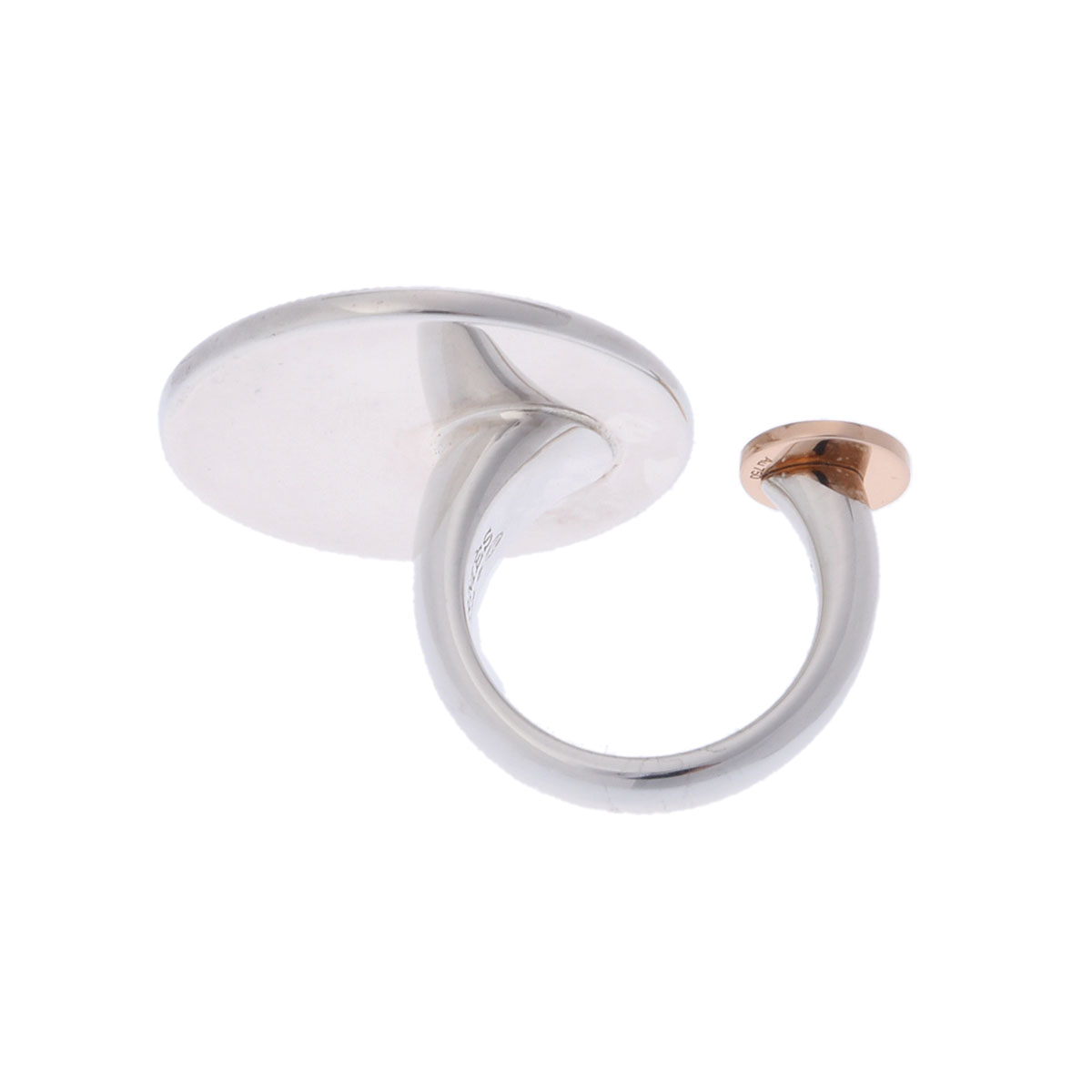 エルメス エクスリブリス リング MM #50 シルバー シルバー925/K18