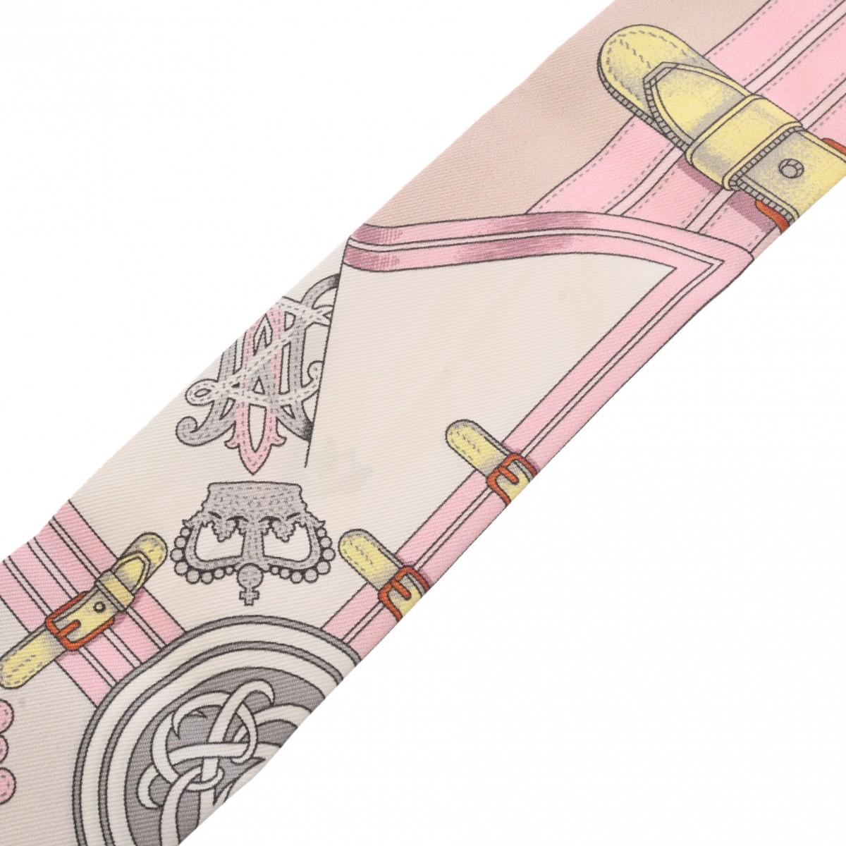 エルメス ツイリー GRANDE TENUE ピンク系マルチカラー シルク100