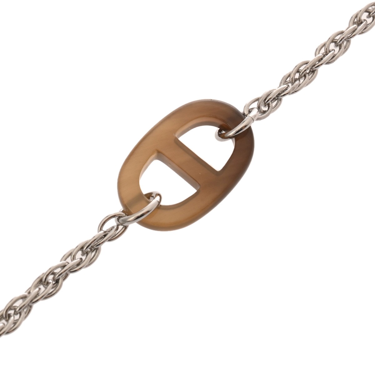 エルメス ネックレス ボン ヴォヤージュ ブラック/ドレ/シルバー金具