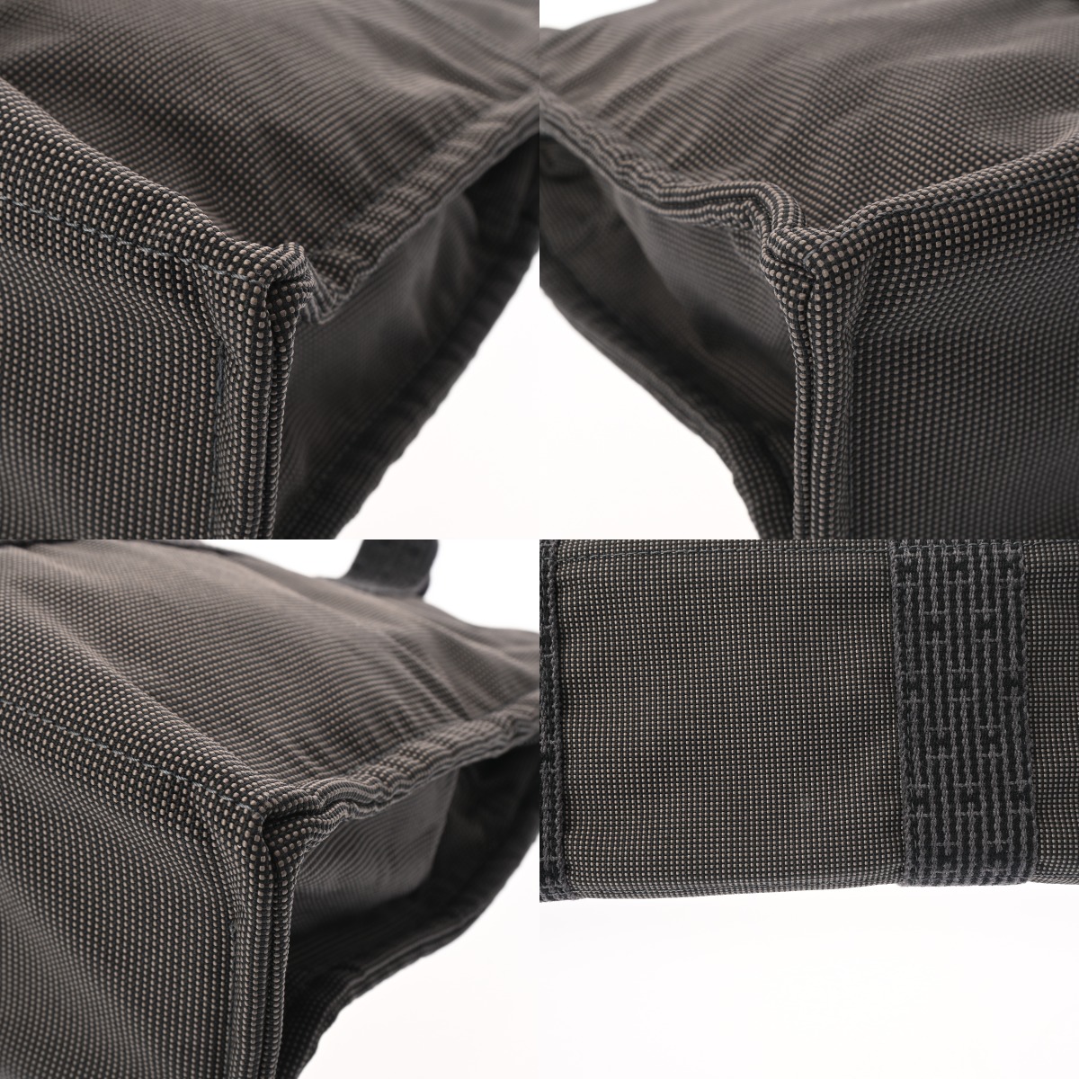 エルメス エールライン MM 新型 グレー キャンバス ユニセックス