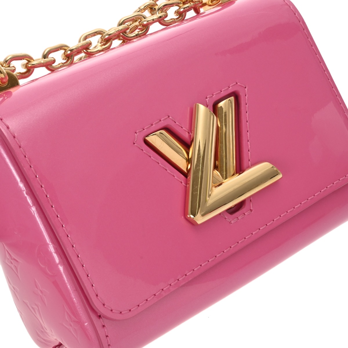 ルイ ヴィトン モノグラムヴェルニ ツイスト リトル LVリミックス