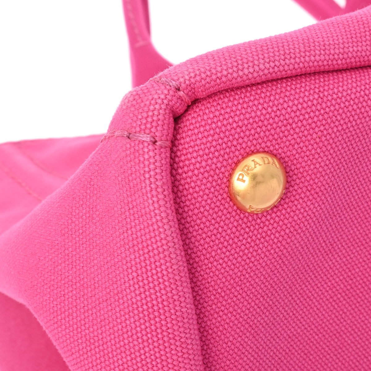 プラダ カナパ トート ピンク キャンバス レディース バッグ 【bag