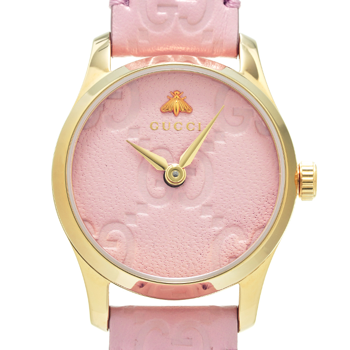 グッチ Gタイムレス 126.5 ピンク レディース 時計 【中古