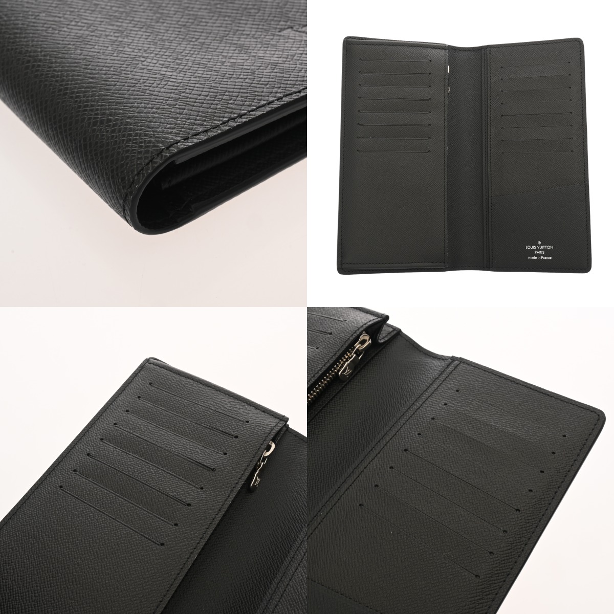 ルイヴィトン タイガ ポルトフォイユ ブラザ ノワール M30501 レザー
