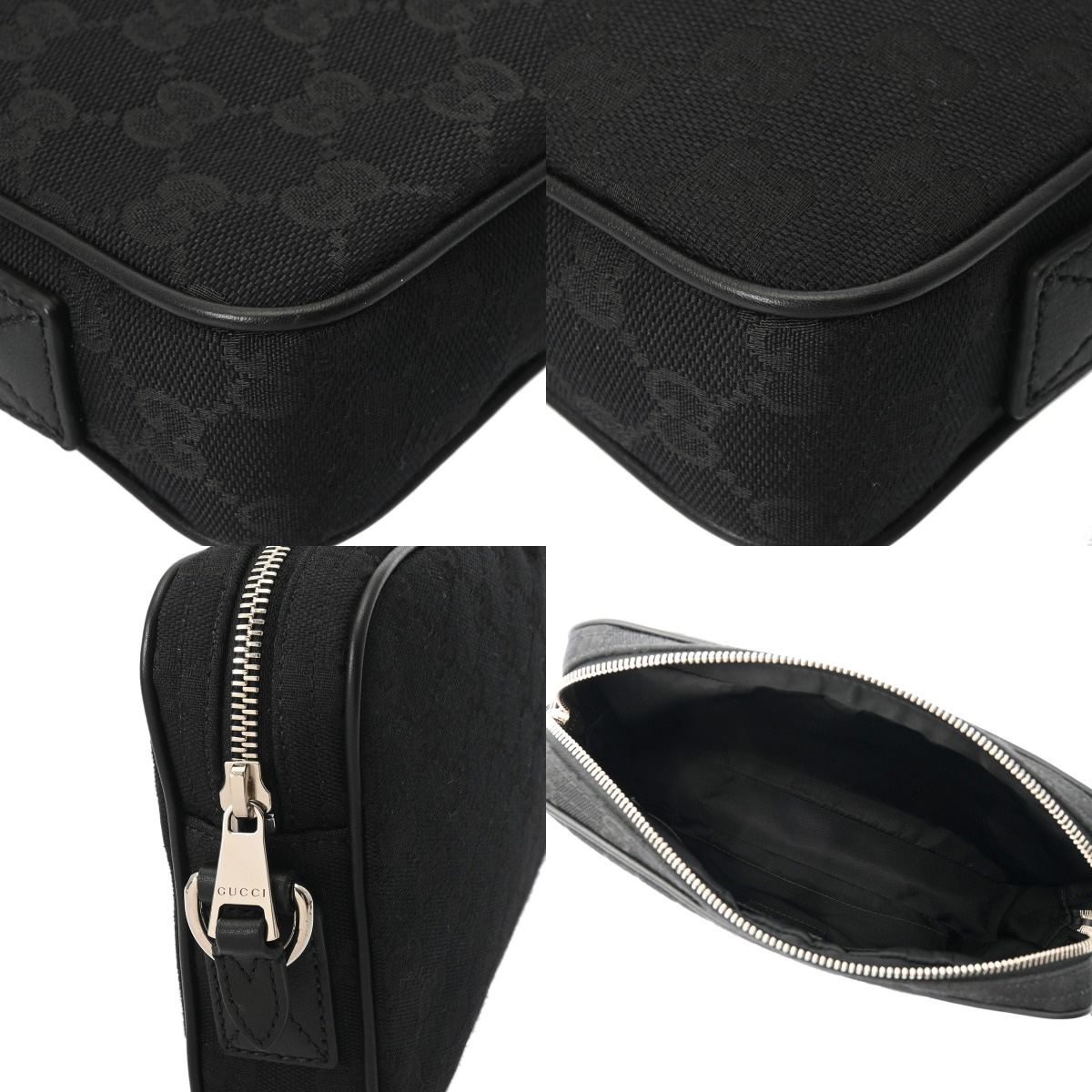 グッチ スモール クロスボディバッグ ブラック 834802 525040 GG