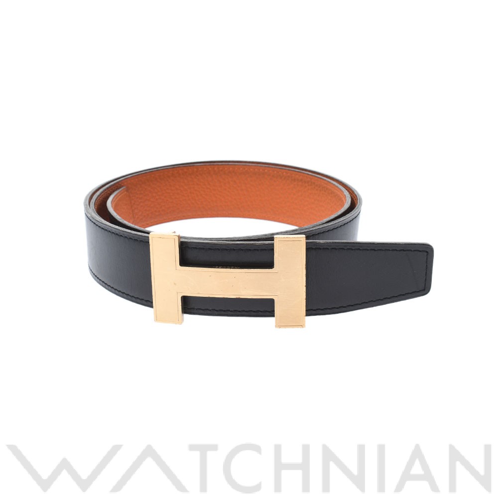 エルメスHERMES Hモチーフレザーベルトボックスカーフ