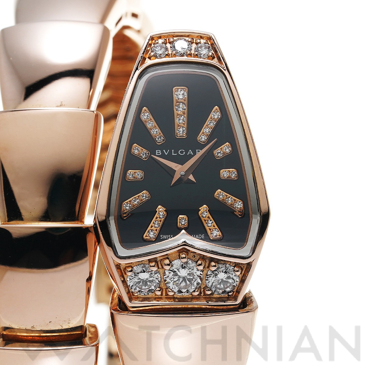 ブルガリ / BVLGARI セルペンティ シングルスパイラル SPP26G ブラック