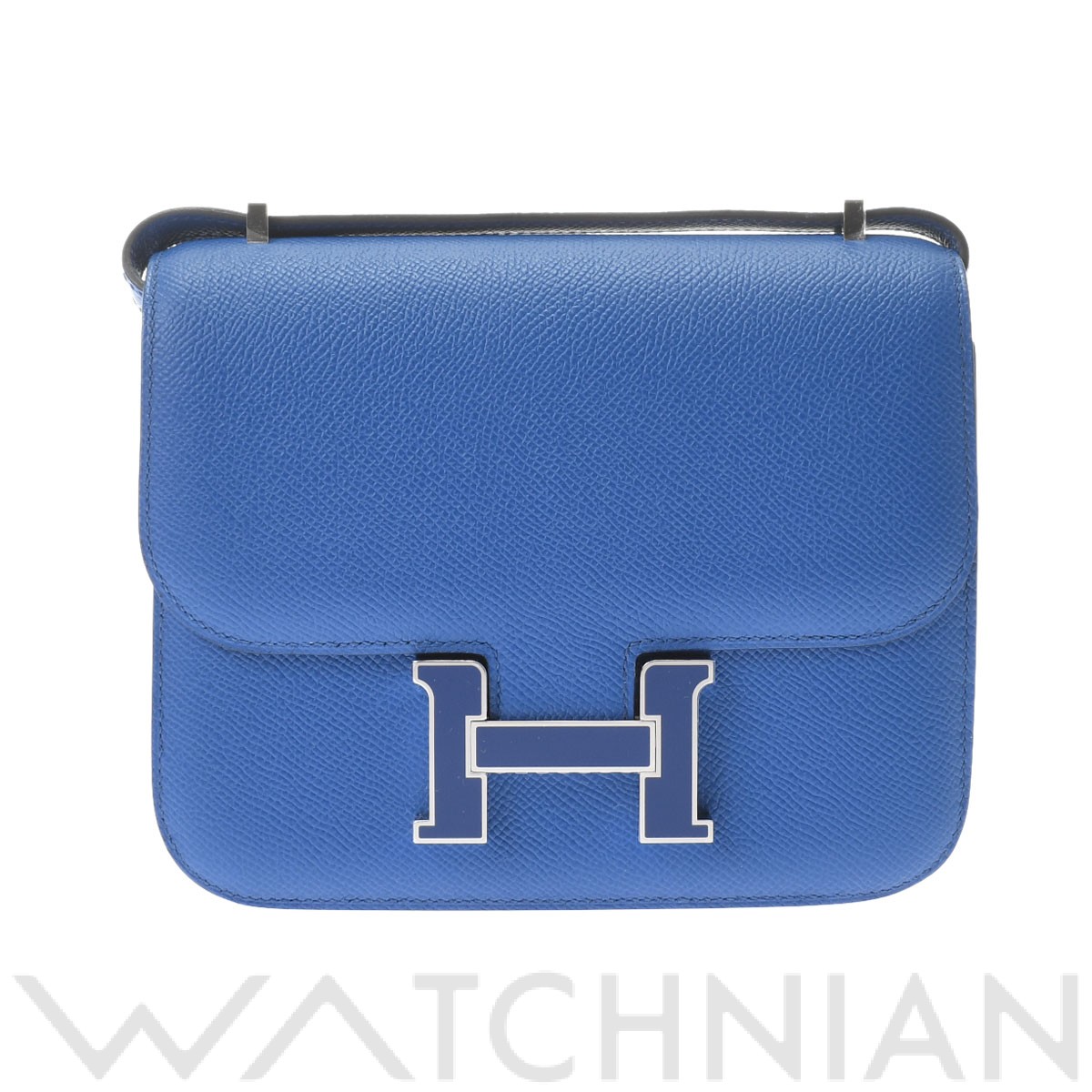 コンスタンス ミニ18 ブルーフランス/シルバーラッカー金具 ヴォー