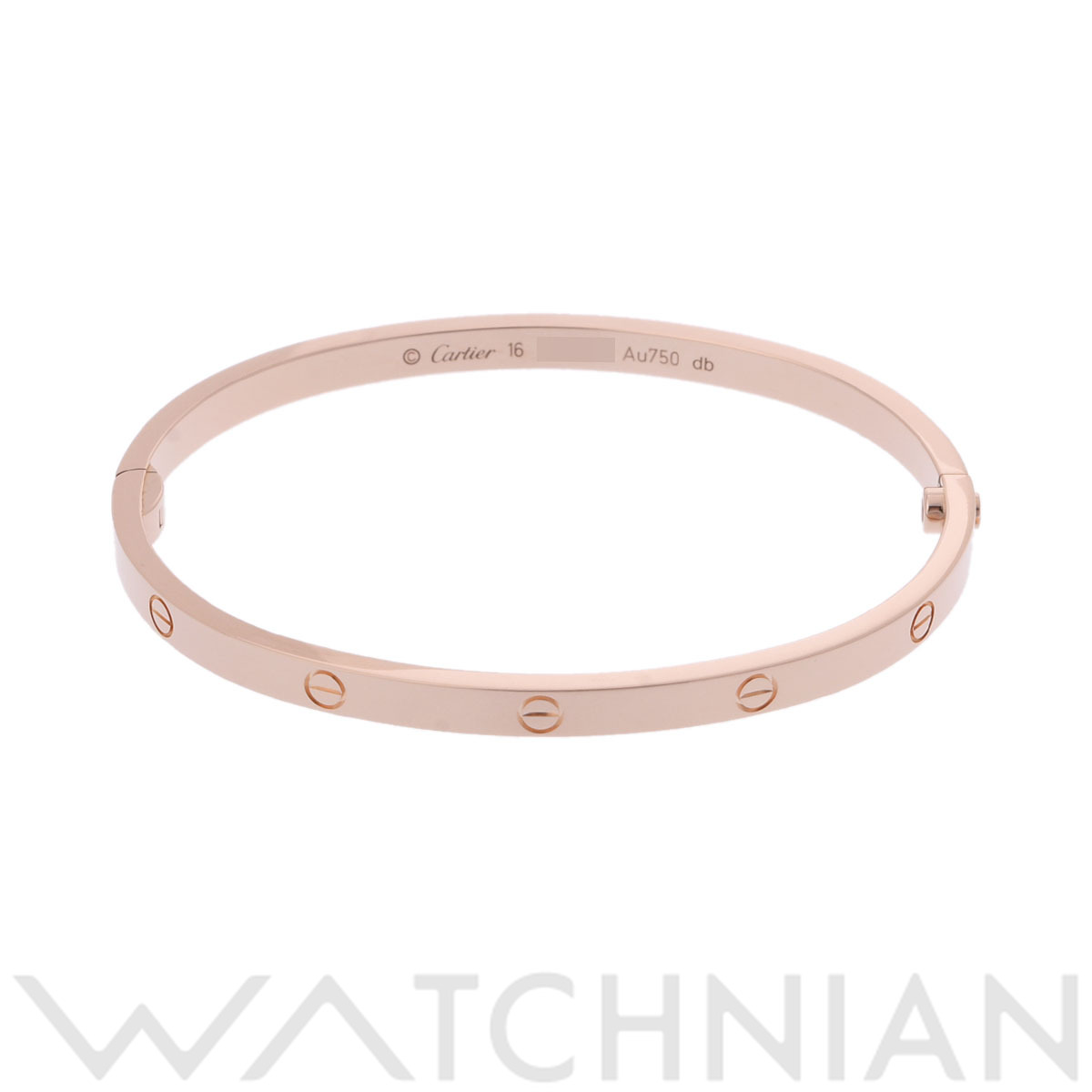 カルティエ ラブブレスレット SM #16 ゴールド CRB6047316 K18ピンク