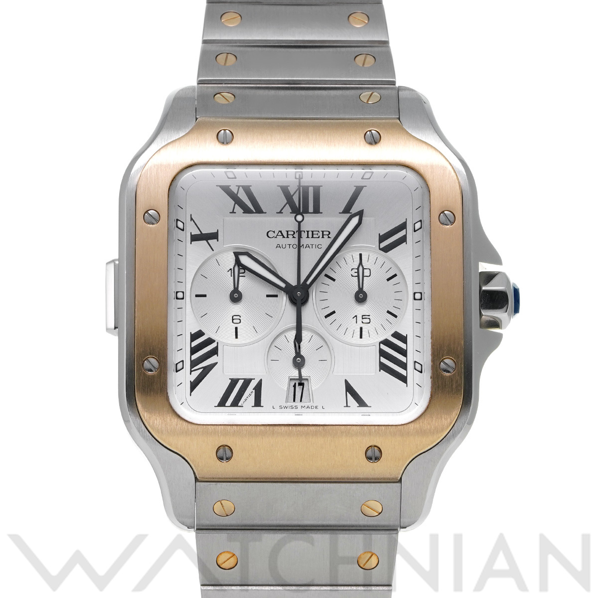 カルティエ サントス ドゥ カルティエ MM W2SA0016 シルバー メンズ