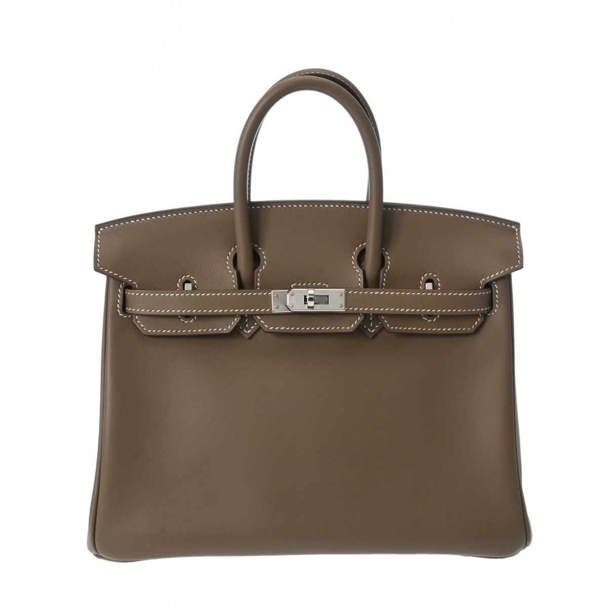 エルメス バーキン 25 エトゥープ ヴォースイフト レディース バッグ
